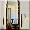 DM02. Chinoiserie beveled glass mirror. 49”h x 21”w 